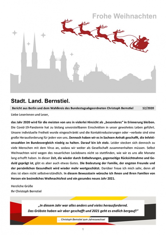 Stadt. Land. Bernstiel: Ausgabe Dezember 2020